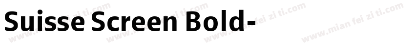 Suisse Screen Bold字体转换